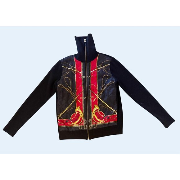 Vintage LAUREN RALPH LAUREN 90s / 00s Full Zip Sweater Size Large - Picture 2 of 7